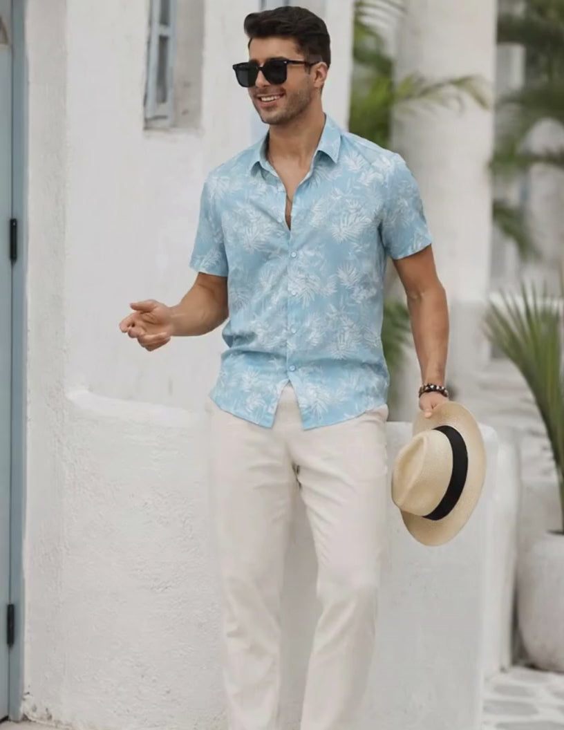 Coastal Bloom Shirt — Men’s Floral Button Down