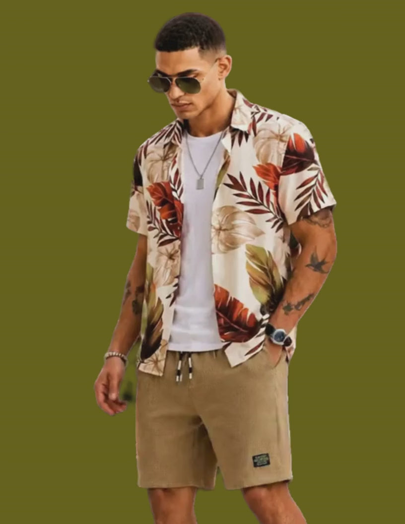 Coastal Escape Shirt — Men’s Tropical Woven Button Down