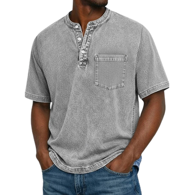 The Ridge Henley Cotton T-shirt For Men