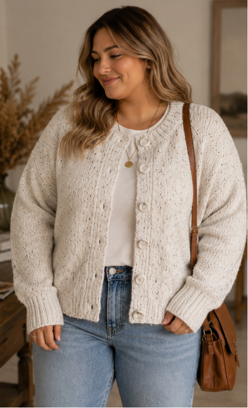 The Hearthside Button Up Sweater – Comfort Fit For Women